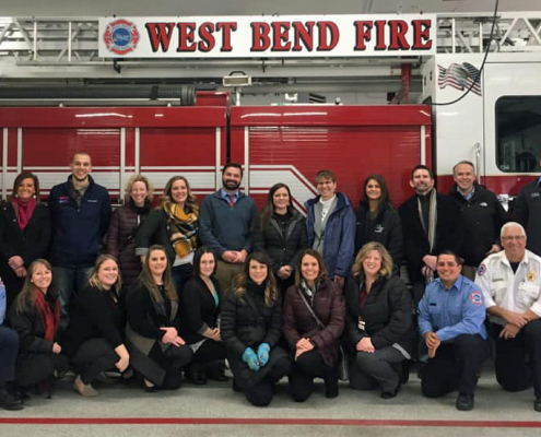 Leadership West Bend Class of 2020 at the WBFD